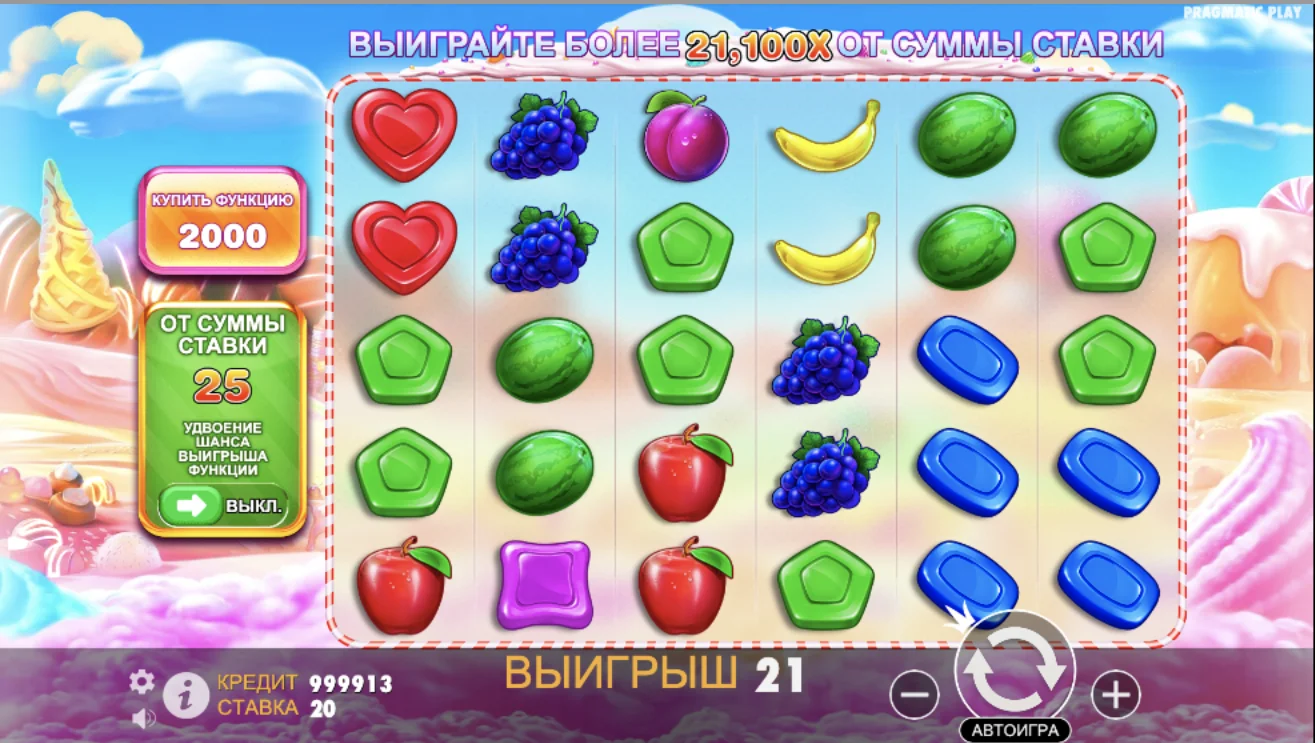 Sweet Bonanza Slot interface