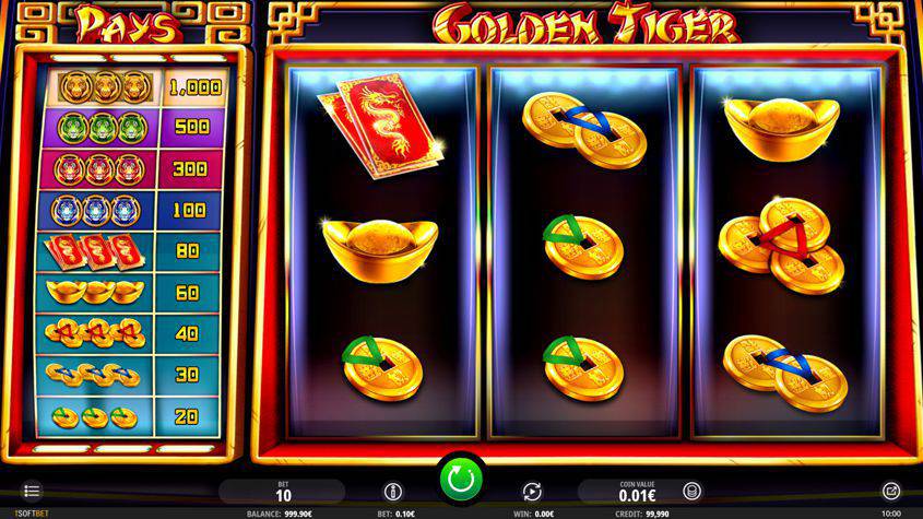 Golden Tiger Slot interface
